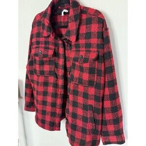 Red Plaid Shacket Women’s XL